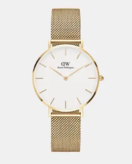 Женские часы Petite Mesh DW00100348 из стальной сетки золотистого оттенка Daniel Wellington, золото 7315030013450 | oro