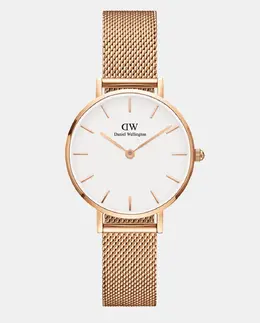 Женские часы Petite Mesh DW00100219 из розово-золотой стальной сетки Daniel Wellington, розовый 7350068246654 | rosa