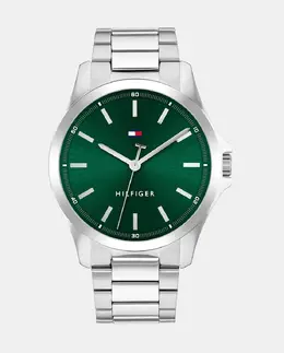 Bruce 1710672 Мужские стальные часы Tommy Hilfiger, серебряный 7613272616645 | plata