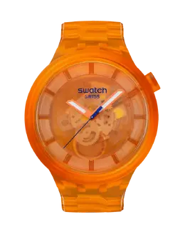 Часы-унисекс Swatch Orange Joy оранжевого цвета из биоматериала, оранжевый 7610522883000 | naranja