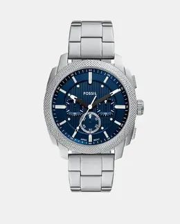 Machine FS6096 Мужские стальные часы-хронограф Fossil, серебряный 4064092327724 | plata