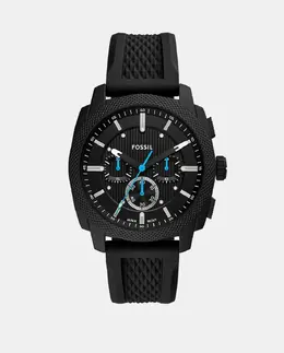 Machine FS6099 Мужские часы Черный Силиконовый Хронограф Fossil, черный 4064092327755 | negro