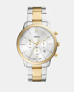 Мужские часы Neutra FS6112 двухцветный стальной хронограф Fossil, мультиколор 4064092327878 | multicolor