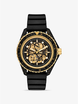 Крупные морские двухцветные часы Michael Kors, мультиколор mk9194le | black/gold