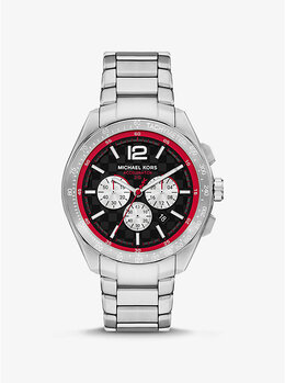 Крупные часы Accelerator 2.0 серебристого цвета Michael Kors, серебряный mk9176 | silver
