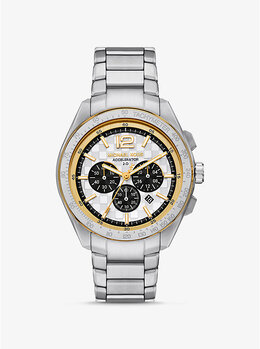 Крупные часы Accelerator 2.0 серебристого цвета Michael Kors, мультиколор mk9188 | two tone