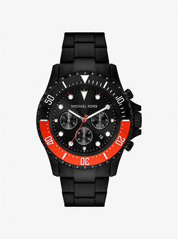Крупные часы everest черного цвета Michael Kors, красный mko1158 | red clay