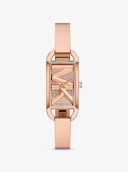 Мини-Часы-Браслет с паве из розового золота в стиле ампир Michael Kors, золотой mk4858 | rose gold