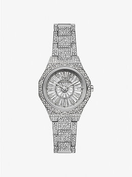 Серебристые часы Mini Raquel Pavé Michael Kors, серебряный mk4891 | silver