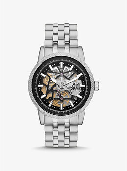 Крупные часы Hutton серебристого цвета Michael Kors, серебряный mko1076 | silver