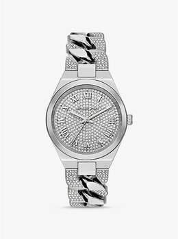 Часы Lennox pavé серебристого тона с цепочкой-браслетом Michael Kors, серебряный mk7488 | silver