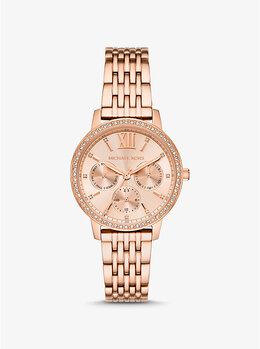 Часы Melissa с паве цвета розового золота Michael Kors, золотой mko1081 | rose gold