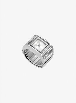Часы-Кольцо Darrington с серебристым паве Michael Kors, серебряный mk4884 | silver