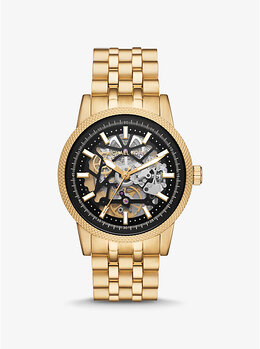 Крупные часы Hutton золотистого оттенка Michael Kors, золотой mko1075 | gold