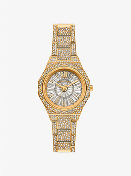 Золотистые часы Mini Raquel Pavé Michael Kors, золотой mk4890 | gold