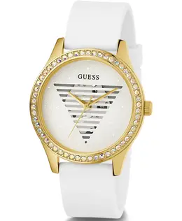 Женские наручные часы 38 мм силиконовый браслет gw0530l6 Guess, желтый 9859740762458 | gelb