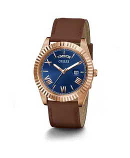 Мужские наручные часы ценитель золото 42 мм gw0353g2 Guess, коричневый 9859781198170 | braun