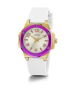 Женские наручные часы 38 мм силиконовый браслет gw0556l2 Guess, белый 9859742466394 | weiß