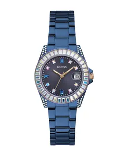 Женские наручные часы Work Life опаловые морские gw0475l2 34 мм Guess, синий 9859713073498 | blau