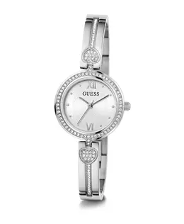 Женские наручные часы Lovey серебро 27 мм gw0655l1 Guess, серый 9859834970458 | grau