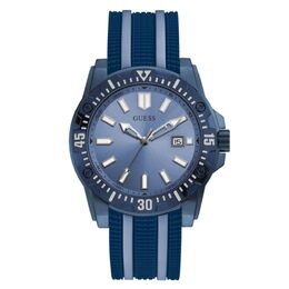 Синие силиконовые часы Guess 0014678811 | blue