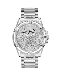 Мужские наручные часы King Silver gw0497g1 Guess, серый 9859784409434 | grau