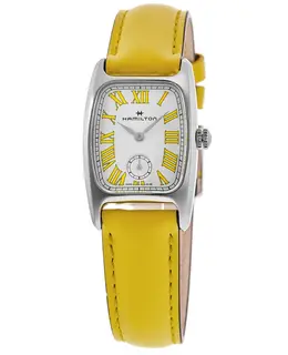 Hamilton American Classic Boulton Small Second Quartz M White Dial Leather Strap Women's Watch h13321812