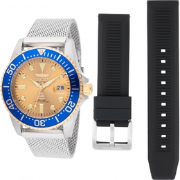 Invicta Pro Diver 48216 Mens Quartz Gold Dial Watch