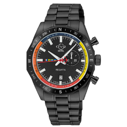 Gevril Regatta Black Dial Mens Watch 42704b