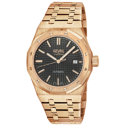 Gevril Gotham Automatic Black Dial Mens Watch 49406b
