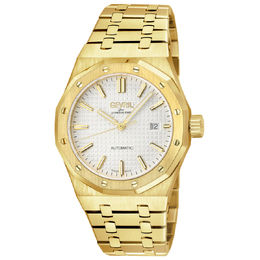 Gevril Gotham Automatic White Dial Mens Watch 49404b