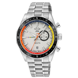 Gevril Regatta Quartz White Dial Mens Watch 42701b