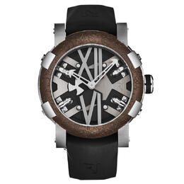 RJ Steampunk Automatic Black Dial Mens Watch RJ.ST.AU.101.10