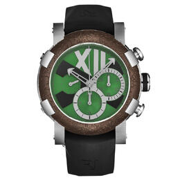 RJ Titanic-Dna Chronograph Automatic Green Dial Mens Watch - Model RJ.TI.CH.601.10