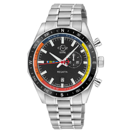 Gevril Regatta Quartz Black Dial Mens Watch 42700B