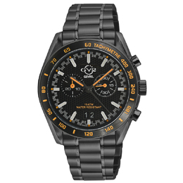 Gevril Freccia Chronograph Quartz Black Dial Mens Watch 42902B
