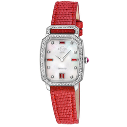 GV2 by Gevril Pavia Diamond Mother of Pearl Dial Ladies Watch 13405