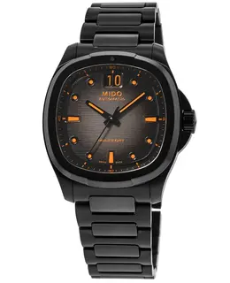 Mido Multifort TV Big Date Automatic Grey Dial Black Steel Men's Watch Model: M0495263308100