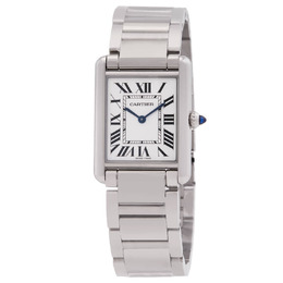 Cartier Tank Must Analog Quartz Watch WSTA0106 Silver Dial