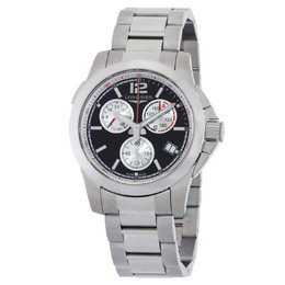 Longines Conquest Chronograph Quartz Black Dial Mens Watch l3.701.4.56.6