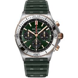 Breitling Chronomat B01 Chronograph Automatic - Green Dial Watch - Article: UB0134131L1S1