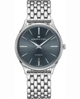 H38525141 Hamilton Jazzmaster Thinline Auto Blue Dial Stainless Steel Men's Watch