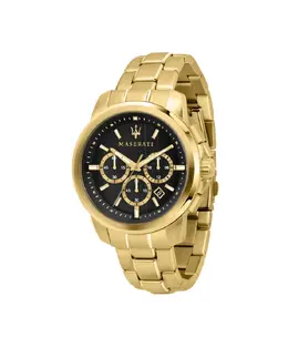 Мужские часы Successo R8873621013 из стали и золотого ремешка Maserati 8033288857730 | oro