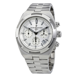 Pre-owned Vacheron Constantin 5500V/110A-B075 Men's Chronograph Watch Silver Dial