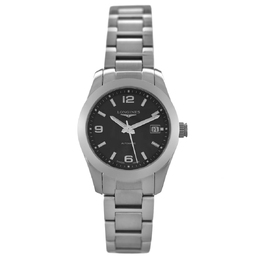 Pre-owned Longines Conquest Classic Automatic Black Dial Ladies Watch l2.285.4.56.6
