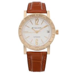 Pre-owned Bulgari Bulgari Bulgari White Dial Ladies Watch bb33gl