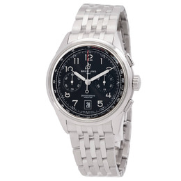 Men's Breitling Premier B01 Chronograph 42 Automatic Black Dial - AB0145221B1A1