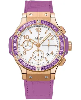 Hublot Big Bang Tutti Frutti Chronograph White Dial Leather Strap Men's Watch 341.pv.2010.lr.1905