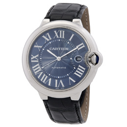 Pre-owned Pre-owned Cartier Ballon Bleu Automatic Blue Dial Mens Watch wsbb0025