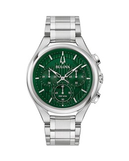 Bulova Curv часы, 43,5 мм, зеленый 4698329 | green/silver